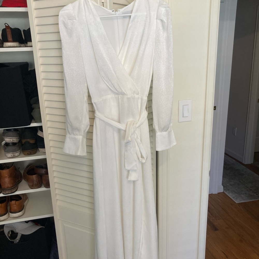 Adelyn Rae Brandy Sateen White Dress